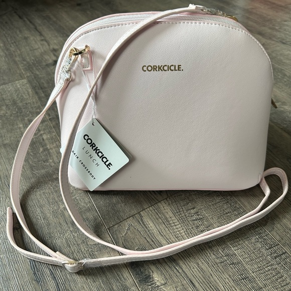 Corkcicle Bags Corkcicle Adair Pink Insulated Crossbody Lunch Bag